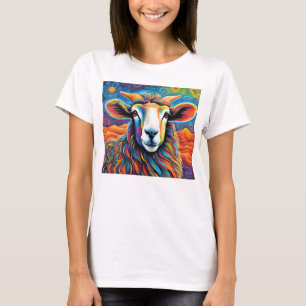 T-shirt Tee de mouton vibrant