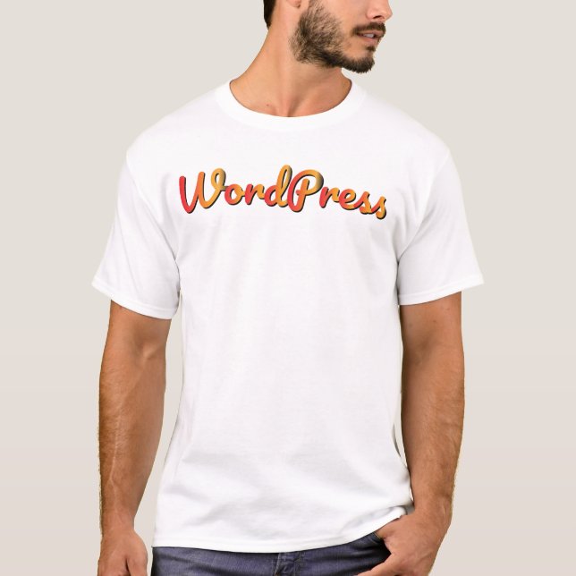 T-shirt Tee de police WP WordPress (Devant)