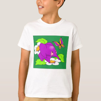 T-shirt Tee d'éléphant violet