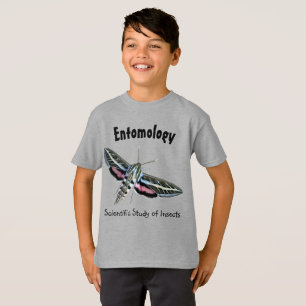 T-shirt Tee d'entomologie de papillon de nuit coloré devan