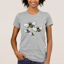 Tee des femmes d'abeilles nombreuses