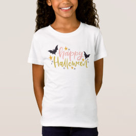 T-Shirt Tee d'Halloween pour enfants avec design de texte
