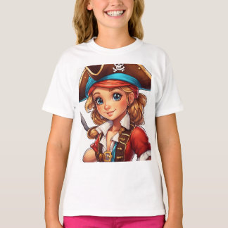 T-shirt Tee en coton doux pour filles - Imprimantes amusan