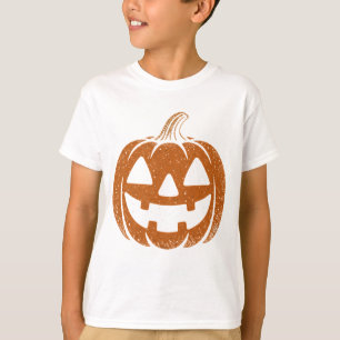 T-shirt Tee faciale Citrouille rétro - 90s Vibes d'Hallowe