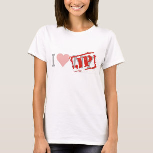 T-shirt Tee fleur "i love JP NY" house music dj edm deejay