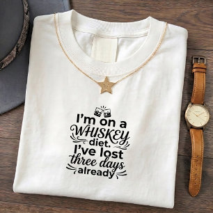 T-shirt Tee Fun Amusant Papa Perdant Whisky