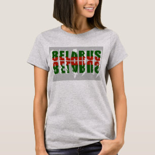 T-Shirt Tee Funky Lettres Biélorussie Беларусь Dra