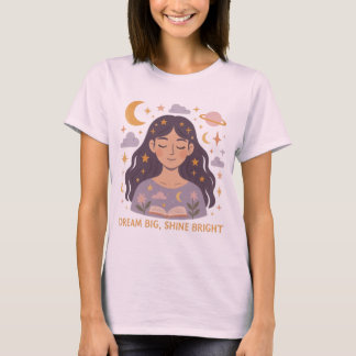 T-shirt Tee graphique de fille céleste - Dreamy Sky esthét