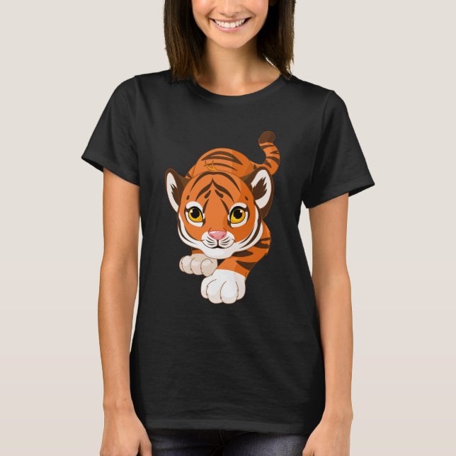 T-shirt Tee graphique de tigre de qualité supérieure (Devant)