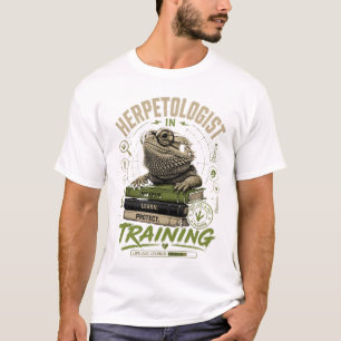 T-shirt Tee Herpétologue en Formation Dragon Barbu