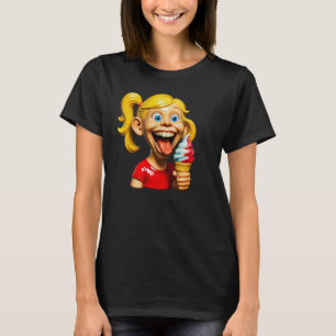 T-shirt Tee Ice Cream Laugh