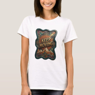 T-shirt Tee Iconique Or Restez en Mouvement