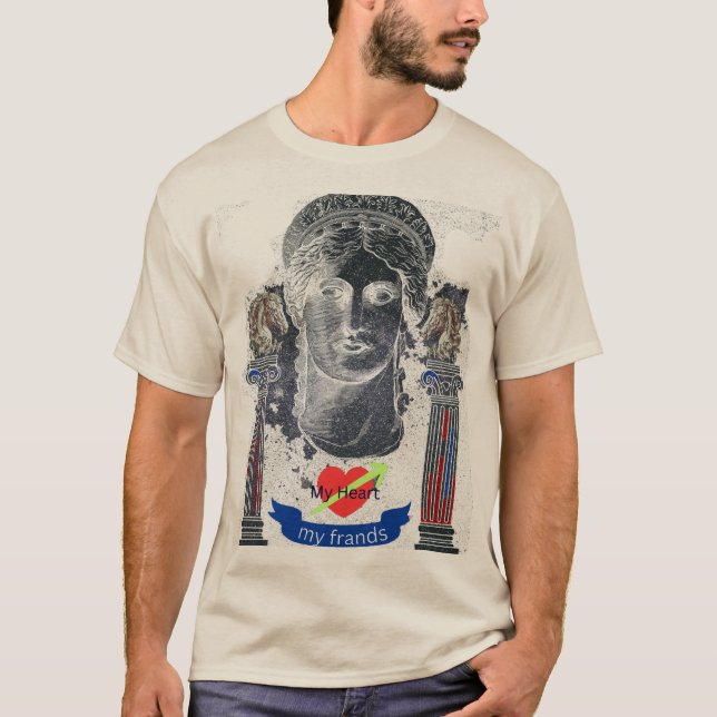 T-shirt "Tee imprimée en gras et en graphisme" "Graphique  (Devant)