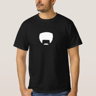 T-shirt Tee noir Afro-Stache