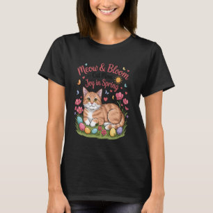 T-shirt Tee Orange Cat Momma Lapin de Pâques