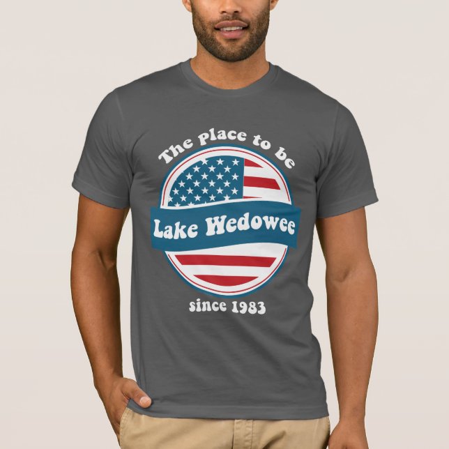 T-shirt Tee patriotique du lac Wedowee (Devant)