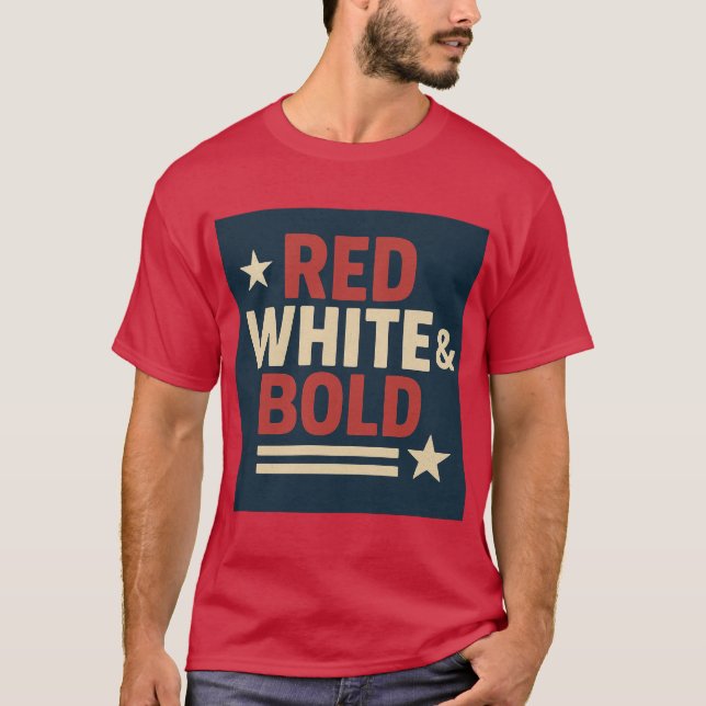 T-shirt Tee Patriotique Graphic pour 4 juillet (Devant)