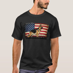 T-shirt Tee Patriotique pour Maître-Chien K9 Vétéran Berge