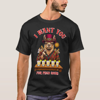 T-shirt Tee Peru Oncle Sam Lama Pisco Sour Inka 1821