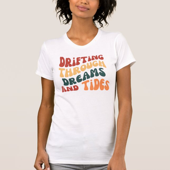 T-shirt Tee rétro esthétique pour rêveurs (Devant)