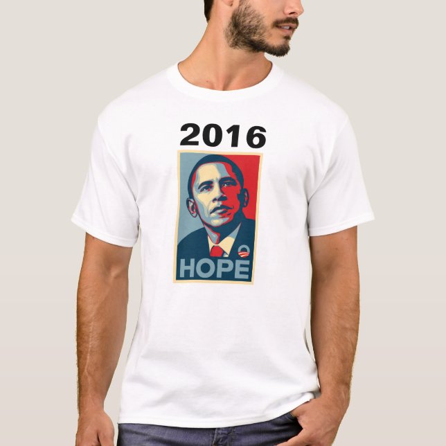 T-shirt Tee - shirt 2016 d'Obama (Devant)