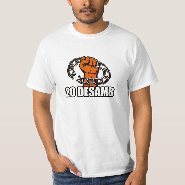 T-shirt Tee shirt 20 desamb La Reunion (Devant)