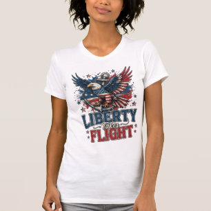 T-shirt Tee-shirt à l'aigle patriotique – Aigle américain