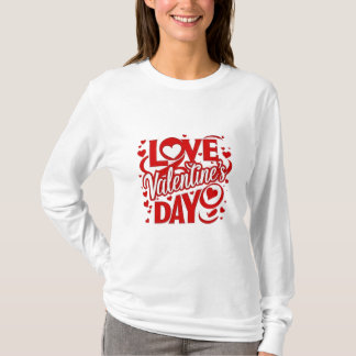 T-shirt Tee-shirt à manches longues pour la Saint-Valentin