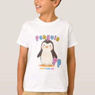 T-shirt Tee-shirt Alphabet «P est pour Pingouin» – Grandir