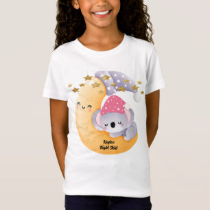 T-Shirt Tee - shirt avec Lune et Sleepy Koala