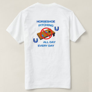 T-shirt Tee-shirt Basic White All Day HorseShoes