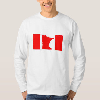 T-shirt Tee - shirt canadien de drapeau du Minnesota