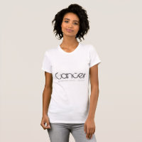 Tee-shirt Cancer en blanc