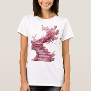 T-shirt Tee-shirt Chic Silver avec déclaration d'ART ABSTR