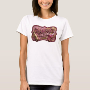 T-shirt Tee-shirt Classique Or CHAMPAGE D'ABORD Statement
