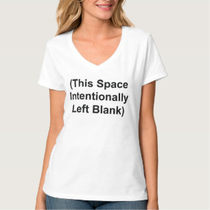 T-shirt TEE SHIRT COL V (Cet Espace Laissé Intentionally V