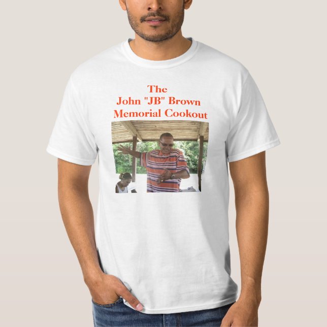 T-shirt Tee - shirt commémoratif de barbecue de JB (Devant)