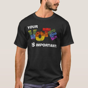 T-shirt Tee-shirt couleur Floral Black VOTE Hommes