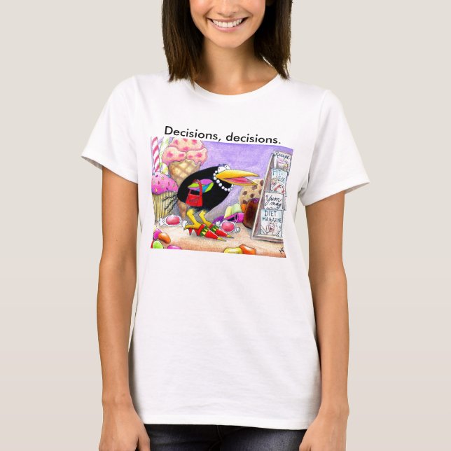 T-shirt Tee - shirt d'achats de corneille (Devant)