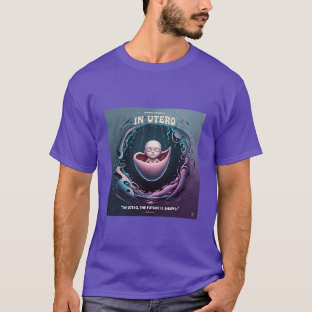 T-shirt Tee - shirt d'art graphique en Utero (Devant)