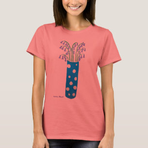 T-shirt Tee - shirt d'art : Vase et jacinthes des bois