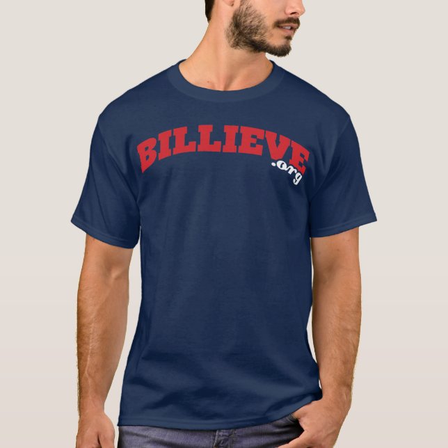 T-shirt Tee - shirt de Billieve.org de marine (Devant)