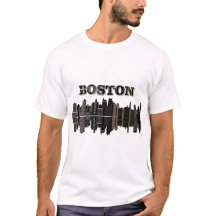 Tee - shirt de Boston Cityscape Mens