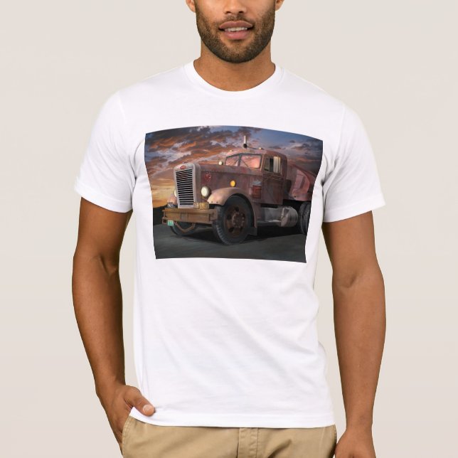 T-shirt Tee - shirt de camion de duel (Devant)