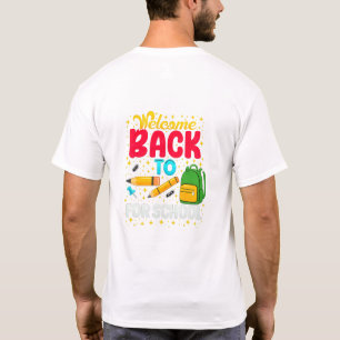 T-shirt Tee-shirt de célébration de retour à l'école