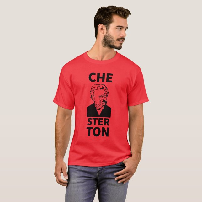 T-shirt Tee - shirt de Chesterton des hommes (Devant entier)