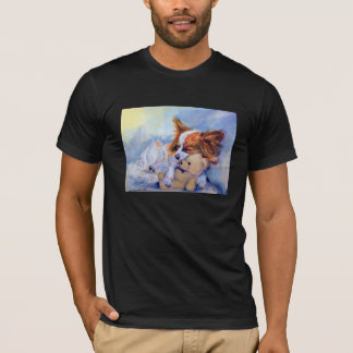 T-shirt Tee - shirt de chien de Papillon