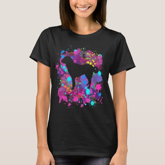 T-shirt Tee - shirt de Chien Graphique Wa de Shepherd Anat (Devant)
