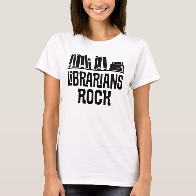 T-shirt Tee - shirt de dames de citation de bibliothécaire (Devant)