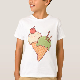 T-shirt Tee-shirt de dessert en cartoon pour garçon